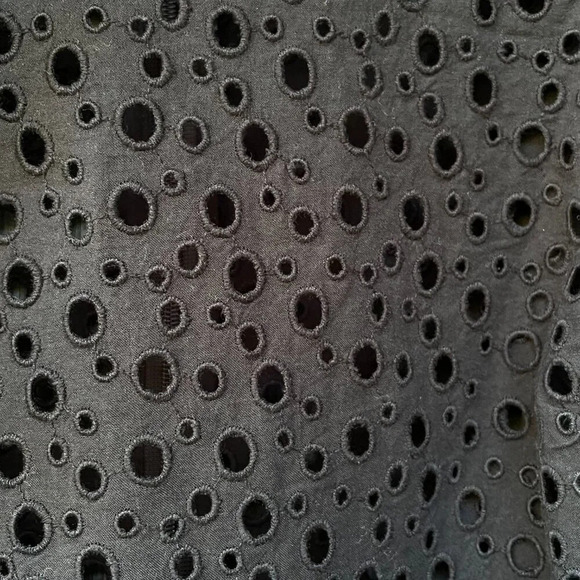 Club Monaco Cotton Nadeer Flutter Sleeve Eyelet Dress Black 0 Luxury Whimsigoth - Picture 6 of 13